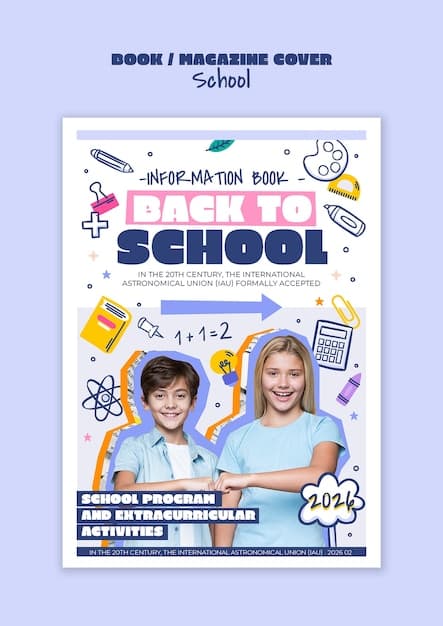 A school magazine cover.